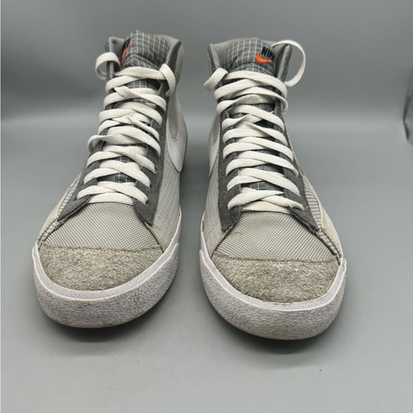 Nike Blazer Mid 77 Patch Smoke Gray White Running Shoes Mens Size 13 - Picture 3 of 7